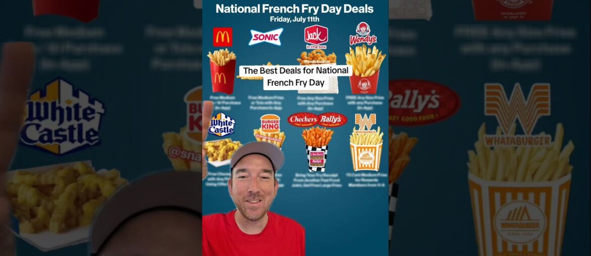 The Best Deals for National French Fry Day from McDonald's, Wendy's, Burger King & More #frenchfries