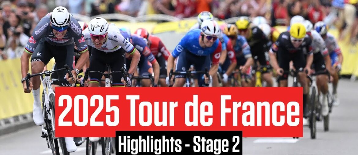 Tour de France 2025 Stage 2 Highlights Tour de France 2025 Stage 2 Highlights