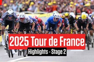 Tour de France 2025 Stage 2 Highlights