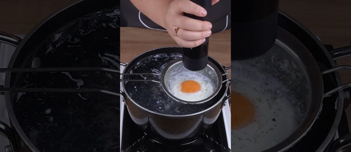 I learned this trick with a friend from France, now I only make poached eggs like this