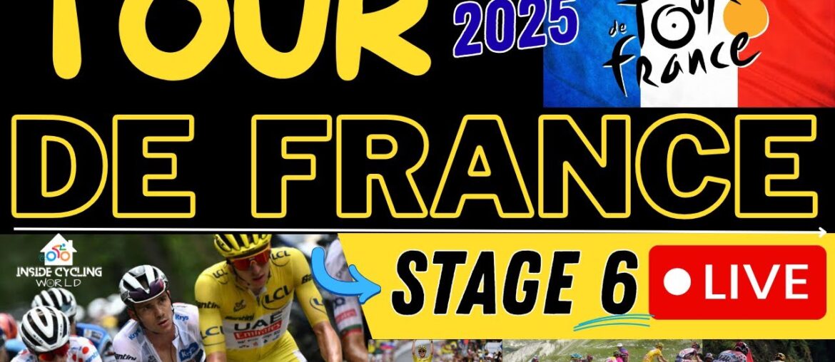 Tour de France Stage 6, 2025 – Live Commentary #tourdefrance Tour de France Stage 6, 2025 - Live Commentary #tourdefrance