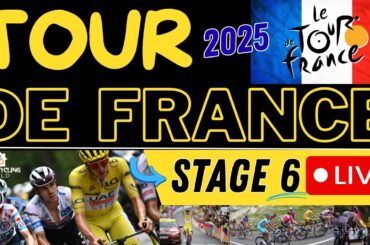 Tour de France Stage 6, 2025 - Live Commentary #tourdefrance