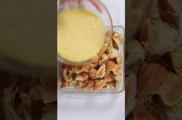 Croissant French Toast  #recipe #shorts #frenchtoast LINK IN DESCRIPTION