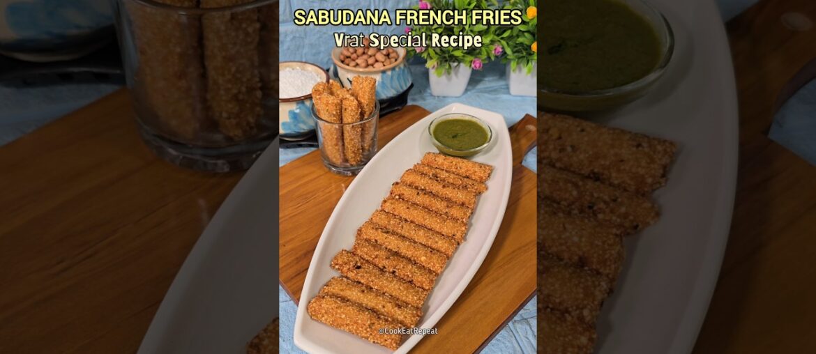 Vrat Special Sabudana French Fries Recipe #shorts #shortsvideo #sawanspecial #vratrecipes #falhari