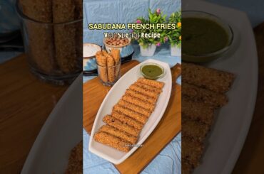 Vrat Special Sabudana French Fries Recipe #shorts #shortsvideo #sawanspecial #vratrecipes #falhari