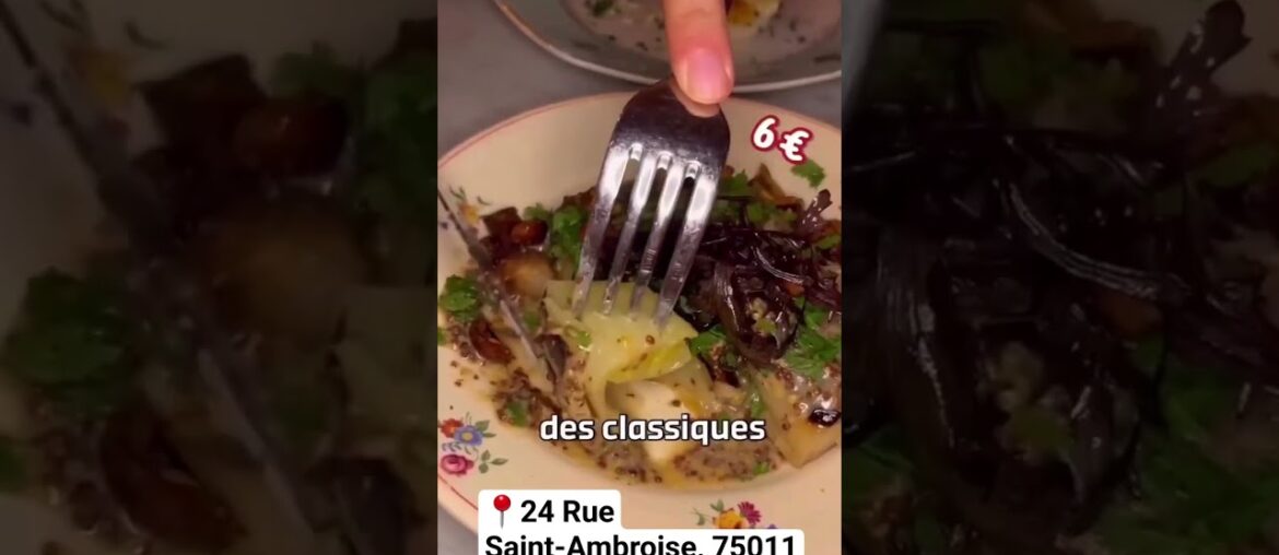 Typical French dishes, not expensive. #restaurant #paris #bistro #cafe