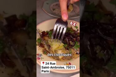 Typical French dishes, not expensive. #restaurant #paris #bistro #cafe