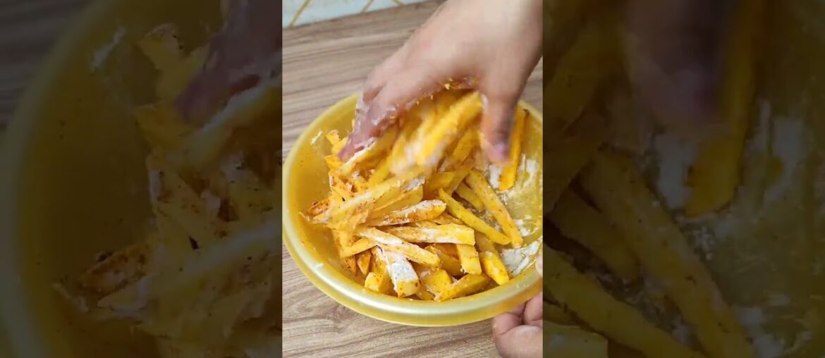 Crispy Potato Fries Recipe | Masala Fries Recipe #fries #shorts #viralvideo #aloochips