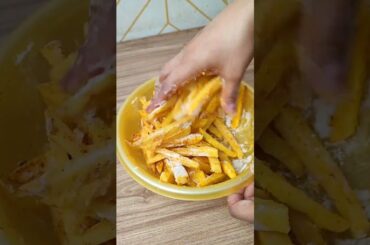 Crispy Potato Fries Recipe | Masala Fries Recipe #fries #shorts #viralvideo #aloochips