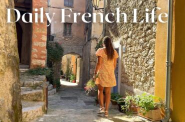 Daily French Life in the Village, French Food, Dinner on our Terrase, Walk in Menton