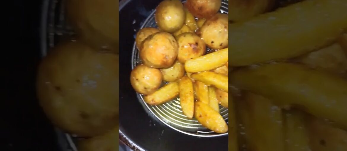 French Fries & Chicken meatballs.@artandcookingbd #shorts #shortsviral #shortvideo