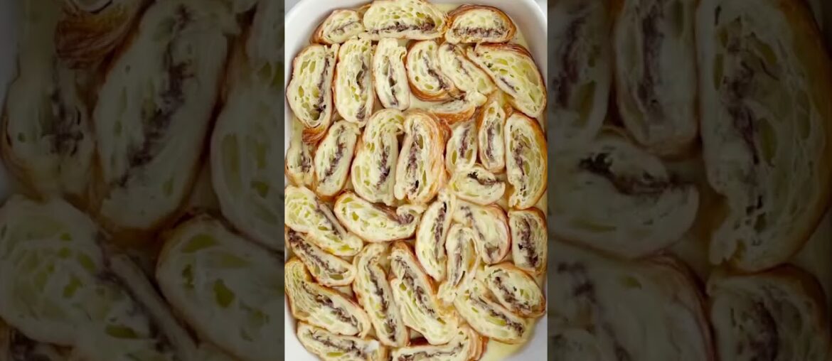 Nutella Croissant French Toast | cooking recipes #shorts