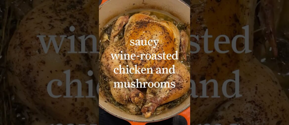 Alison Roman Makes Saucy Wine-Roasted Chicken and Mushrooms Alison Roman Makes Saucy Wine-Roasted Chicken and Mushrooms