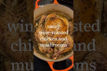 Alison Roman Makes Saucy Wine-Roasted Chicken and Mushrooms