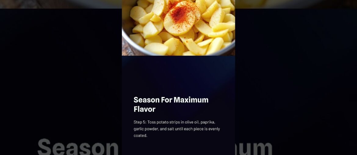 Gourmet Cheese & Paprika Fries: A Delicious Alternative to Traditional Frying!