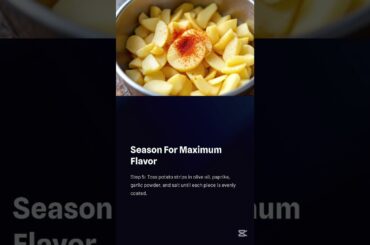 Gourmet Cheese & Paprika Fries: A Delicious Alternative to Traditional Frying!