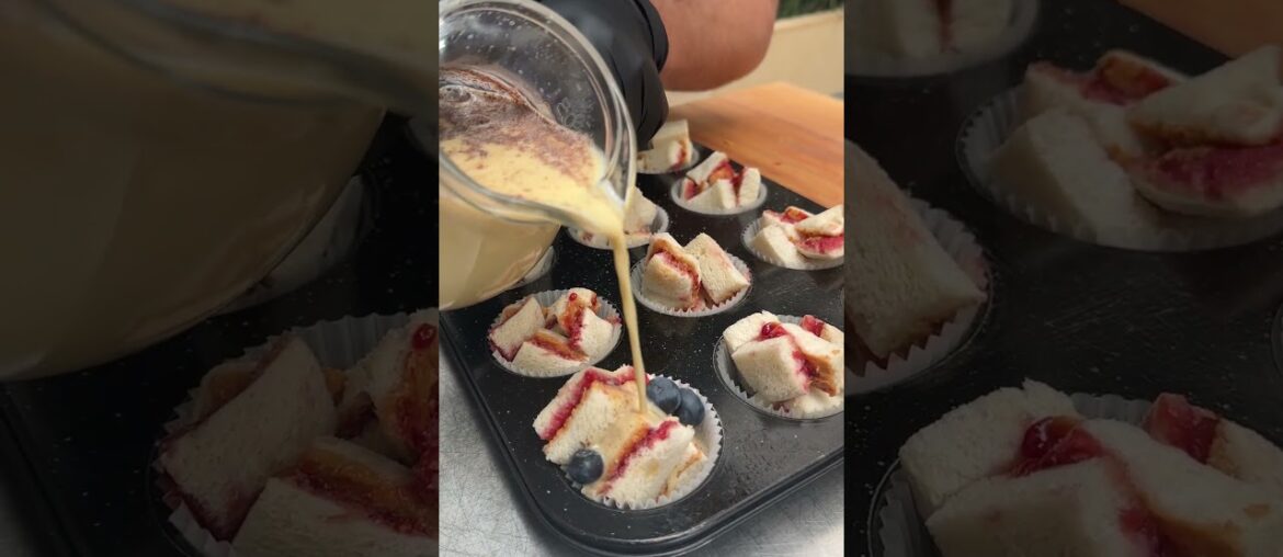 PB&J French Toast Muffins #Shorts