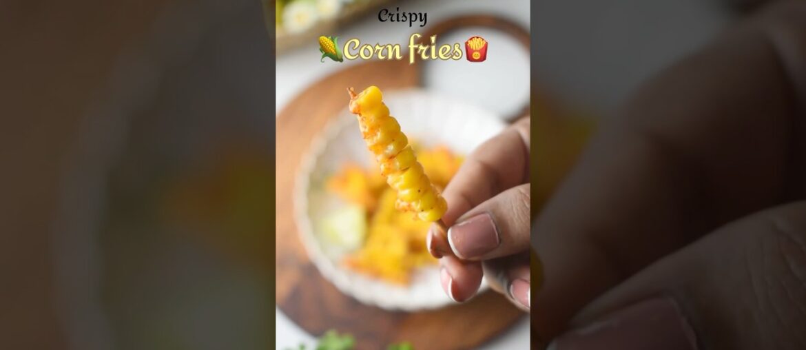 Crispy Corn Fries #trendingshorts #recipe #corncob #fries #cornpakodarecipe