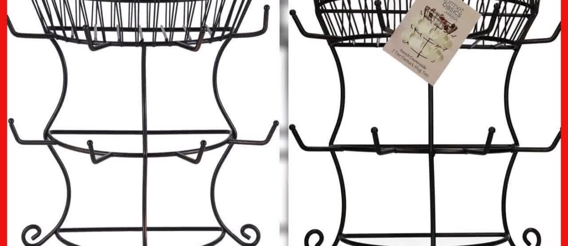 Great product – Gourmet Basics by Mikasa French Countryside Metal Mug Tree with Storage Basket, Ant Great product - Gourmet Basics by Mikasa French Countryside Metal Mug Tree with Storage Basket, Ant
