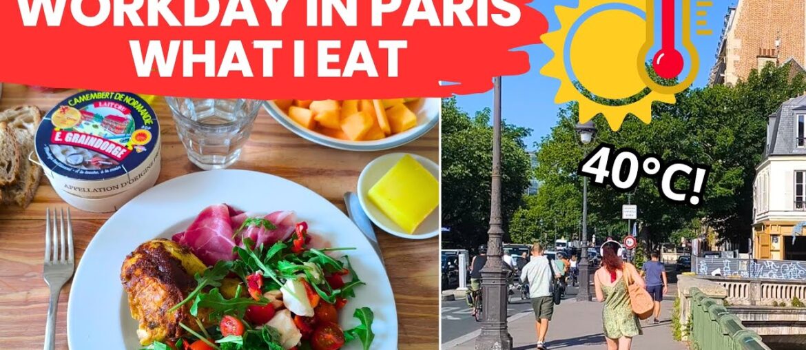 What I Eat on a Work Day as a French Woman in Paris  | No cooking day