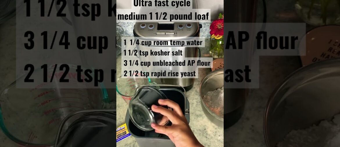 How to make French Bread in Bread Machine.