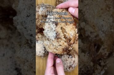 Cottage Cheese Banana Bread French Toast Bagel! Recipe in comments. #cottagecheese #frenchtoast