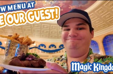 We Tried the NEW Menu at Be Our Guest in Magic Kingdom!