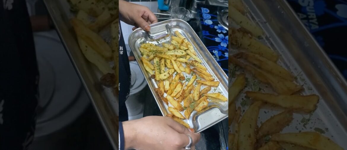 French fry dish #Crisppy# spicy#French fry#enjoy children #enjoy