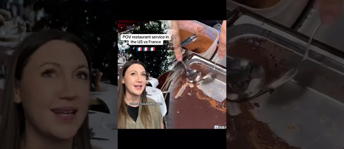 French vs American servers #france #french #usa #american #cultureshock #restaurant #server #funny