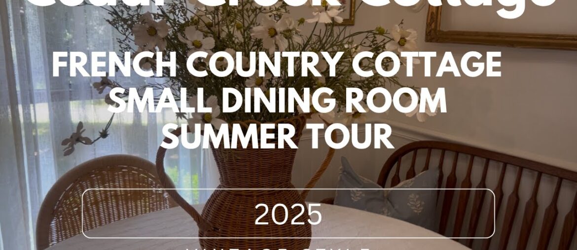 THRIFTED FRENCH COUNTRY DINING ROOM! BUDGET FRIENDLY #cottage #homedecor #frenchcountry #coffeebar
