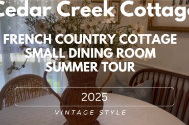 THRIFTED FRENCH COUNTRY DINING ROOM! BUDGET FRIENDLY #cottage #homedecor #frenchcountry #coffeebar