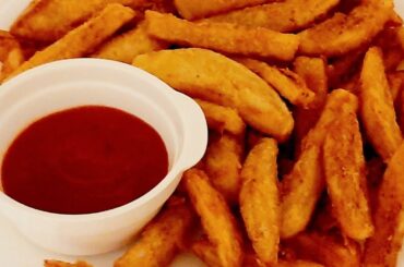 The Secret to Super Crunchy Potato fries / French  Fry recipe the Easy way