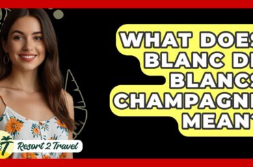 What Does Blanc De Blancs Champagne Mean? - Resort 2 Travel