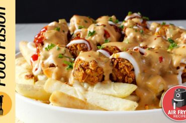 Air fry Loaded Fries with Best Sauces Recipe by Food Fusion