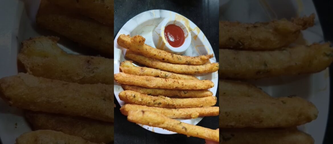 Long crispy Japanese french fries #shorts #ytshorts #youtubeshorts #fries #potato #trending