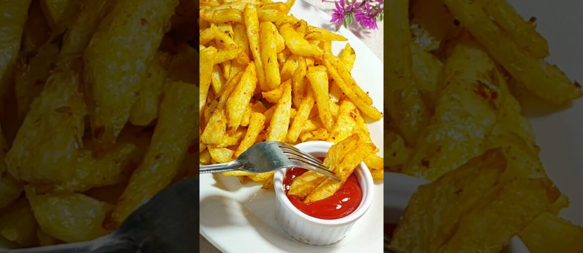 Crispy Spicy French Fries Recipe #shorts #viral#trending #recipe