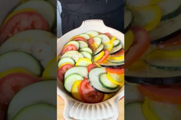 Summer Ratatouille with Feta : Easy, Fresh, and Flavorful #asmrcooking #shorts