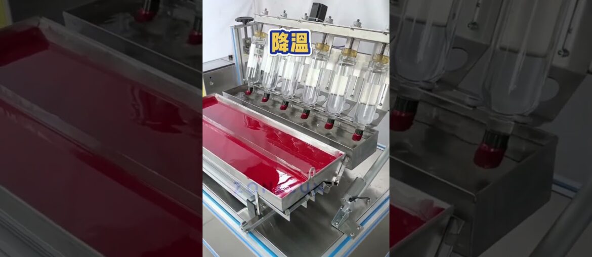 This is a red wine wax sealing machine made for a French customer.#fillingmachine#labelingmachine
