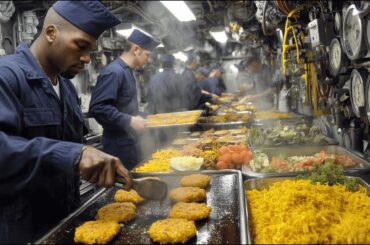 How Navy CHEF Cooks Feed Sailors in a Tiny Kitchen Inside a $4B Submarine Underwater