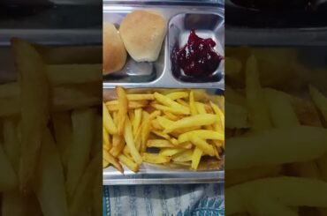 , yummy french fries and pav