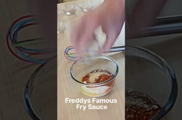 Freddy's Famous Fry Sauce #recipeshorts #fastfood #freddysfrysauce #frysauce #frenchfries