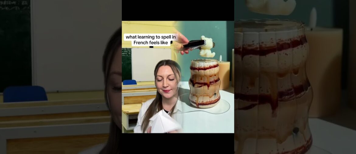 What learning to spell in French feels like #french #learnfrench #frenchclass #frenchlanguage