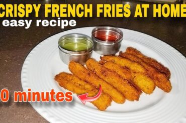 homemade crispy perfect french fries recipe with tips & tricks | crispy finger chips