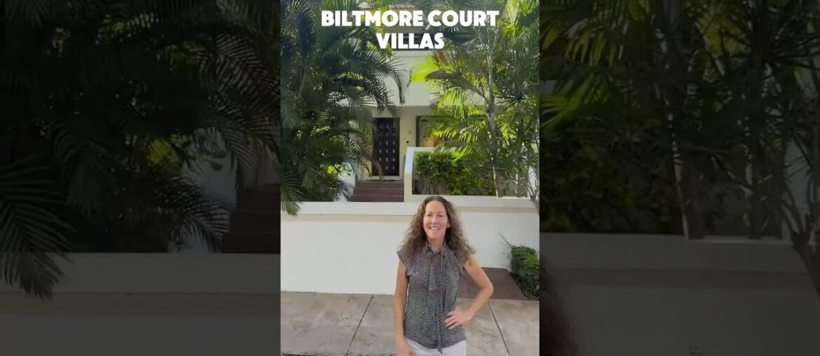 In the Heart of Coral Gables, Townhouse in “Biltmore Court Villas.”  #coralgablesrealestate #miami