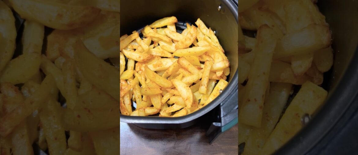 french fries in air fryer #airfryer #shorts #trending #viral #cooking #food #youtubeshorts  #recipe