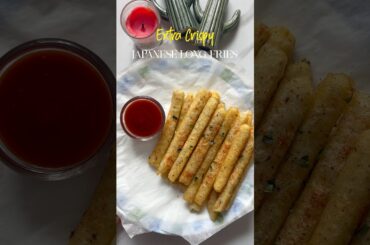 Extra crispy Japanese Long fries | French Fries #shorts #youtubeshorts #frenchfries #ytshorts