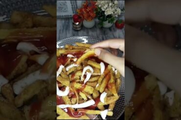 Crispy French Fries | Spicy Potato Chips recipe #shorts #frenchfries #chips #snacks