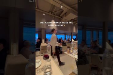 DINING IN THE EIFFEL TOWER. I’M STILL IN SHOCK. #travel #paris