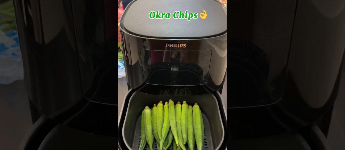 Okra/Bhindi Chips Recipe in Air Fryer #shorts #viralshorts #trending #youtubeshorts #reels