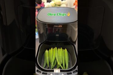 Okra/Bhindi Chips Recipe in Air Fryer #shorts #viralshorts #trending #youtubeshorts #reels